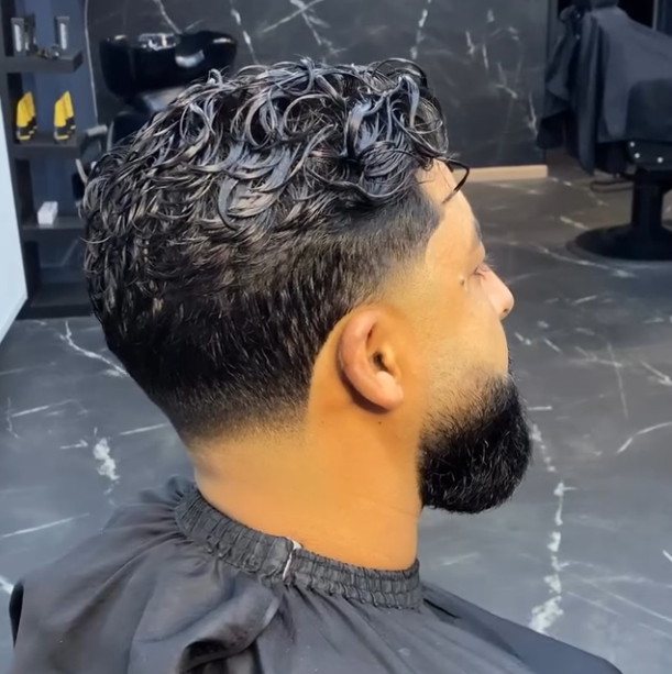 Coupe waves avec barbe